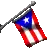 PUERTO RICAN MINI FLAG
