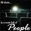 All alone...