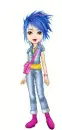 Blue hair girl