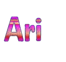 Pink with mixture of colors glitter-Ari