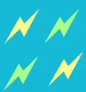 Blue lightning