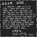 DEAR GOD