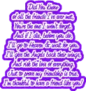 Poem for a friend