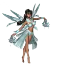 Sparkling Fairy with Flowers