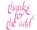 thanks for add