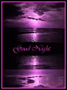 purple sunset good night
