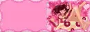 Pink girl with a pink space to write on.