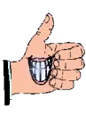 SMILEY LOVE IT THUMB UP