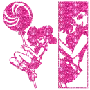Glittered lolipop lover!