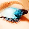 blue make up
