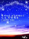 i love you starry sky