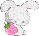 sparkely Strawberry Bunny
