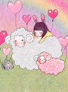 A Girl With A Sheep