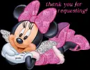 thank you for requesting!(minnie mouse)(black background)