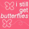 pink butterflies