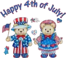 Happy 4th Teddy Couple