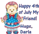happy 4th teddy girl