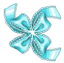 blue bow
