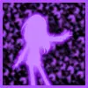 purple girl dancing