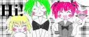 Ichigo, Lettuce, Pudding, and Masha saying hi