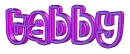 TABBY  purple pink pulse