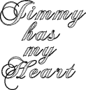 Jimmy has my heart glitter