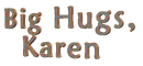 KAREN big hugs swinging