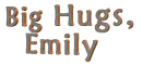EMILY big hugs swinging