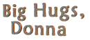 DONNA big hugs swinging