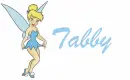 Tabby-Tinkerbell in blue(requested)