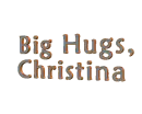 CHRISTINA big hugs swinging