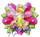 Tinkerbell on Pin Cushion (with sparkles)- Stephanie
