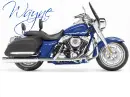 Harley Davidson Motorcycle (blue)- Wayne