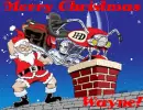 Harley Davidson Motorcycle & Santa (with snowfall effect)- Merry Christmas Wayne!