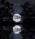 reflection of the moon on water