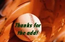 Baseball With Glove Thanks For The Add