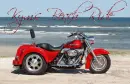 Harley Davidson Trike at Beach (with sparkles)- Kym's Beach Ride