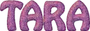 TARA pink glitter