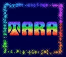 TARA  rainbow bling frame