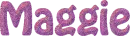 MAGGIE pink glitter