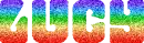 LUCY rainbow glitter