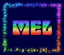 MEL rainbow bling frame