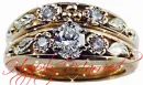 Wedding Ring Set (with sparkles)- Happily Married