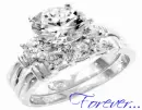 Wedding Ring Set (with sparkles)- Forever...