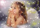 Angel Propped on Hands (with sparkles)- I'm Thankful to have you as a Friend Steph