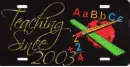 Teaching Tag (apple & ruler)- Teaching Since 2003