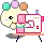 mamy sewing a cloth