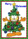 Garfield Christmas Tree (with snowfall effect)- Merry Christmas