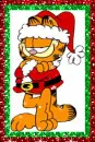 Garfield Santa (with snowfall effect)