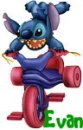 Lilo & Stitch- Stitch on Blue Big Wheel- Evan